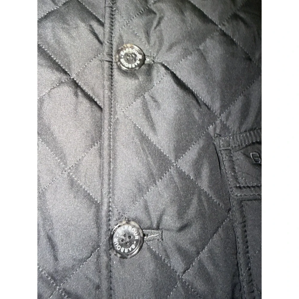 Barbour Lutz MQU0508BK11 Quilted Jacket Men's L Black Field Coat MSRP $299